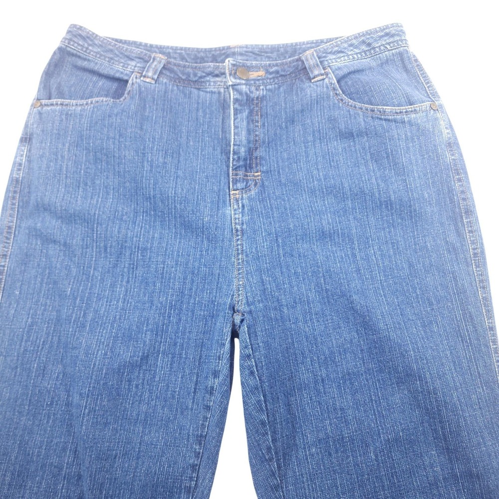 Woolrich Jeans Womens 14 Blue High Rise Relaxed Straight Stretch Denim 34x31